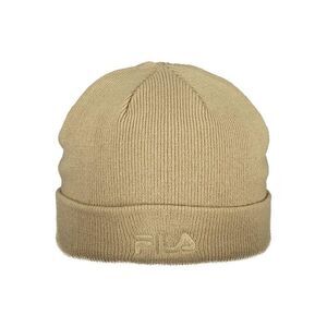 Fila Acrylic Knit Cap Men Beige Hats & Caps